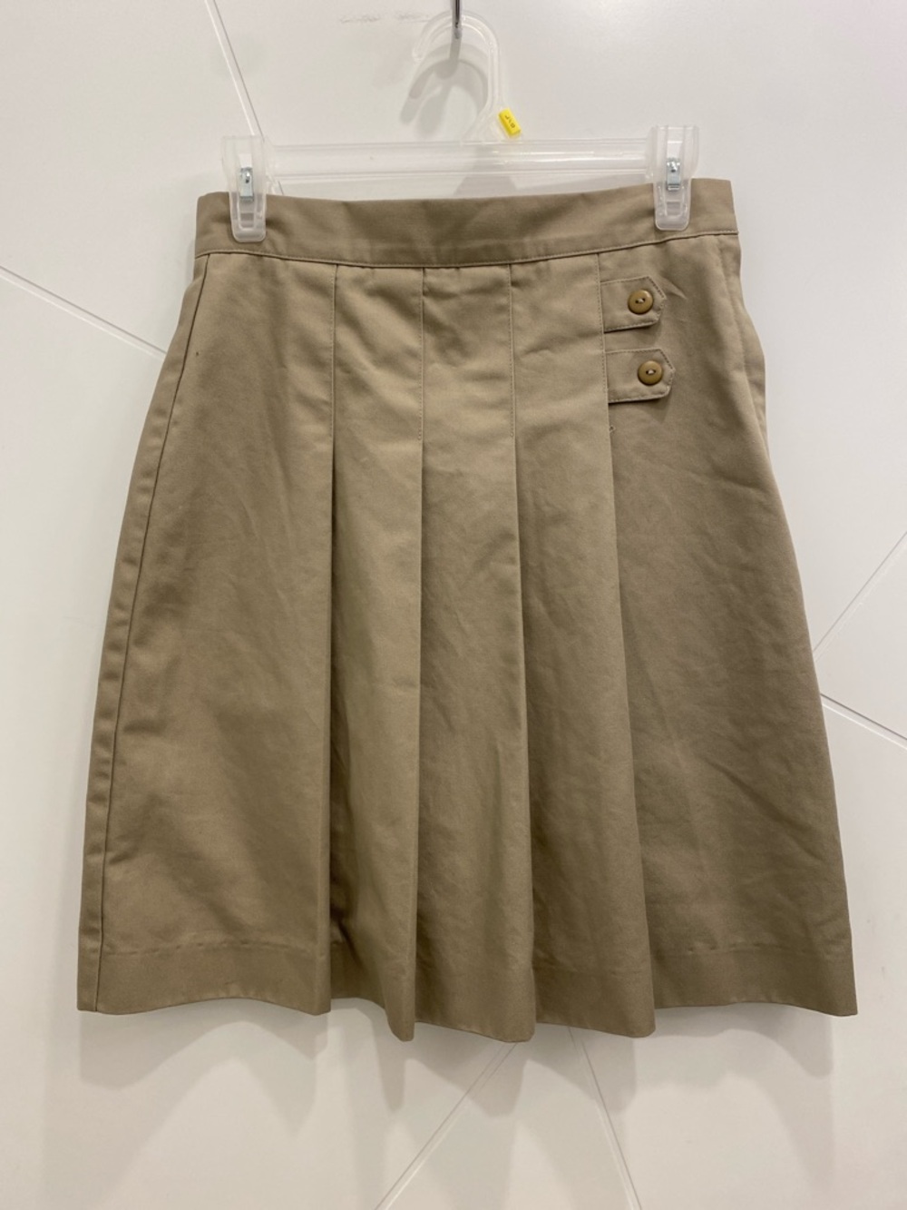 Halpern’s Vintage Khaki Pleated Mini Skirt Size 28 Preppy Academia